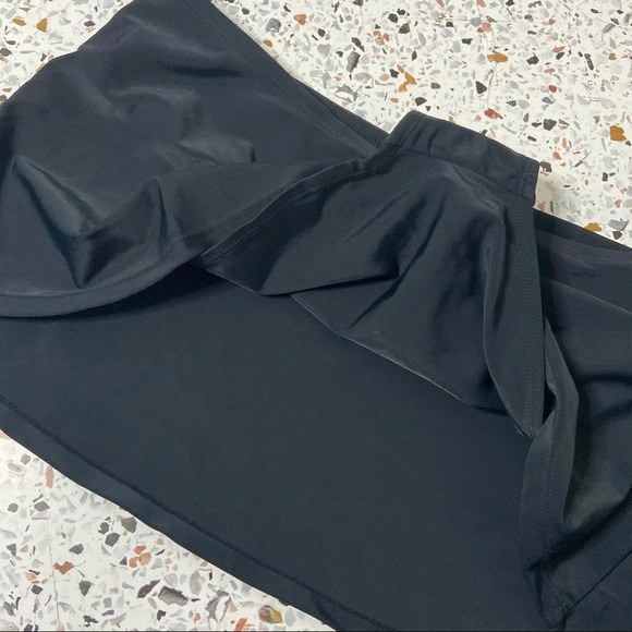 FRENCH RIVIERA | Retro Swim Skirt Minimalist Swimsuit Skort Bottoms Size 12 - Picture 3 of 7